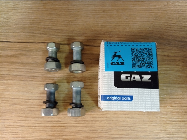 Болт М10х1.0х25 ГАЗ-3110,3302,2217,УАЗ карданный с гайкой (4шт.) в сборе 2217-2200800 Медведь Автозапчасти